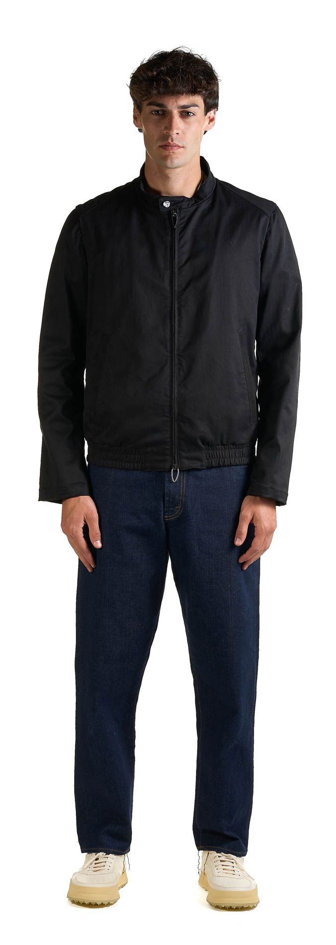 DANIELE BASTA LEATHER AND SILVER JACKET 